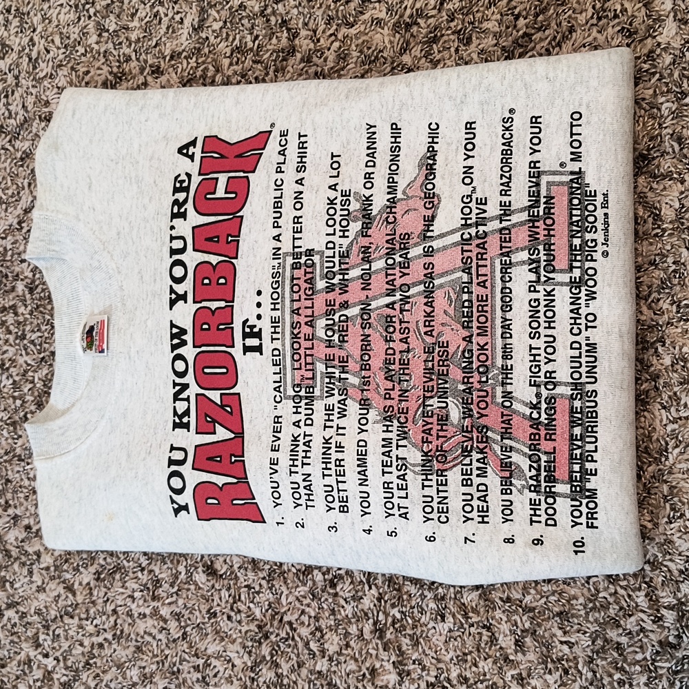 Vintage Arkansas Razorback Sweatshirt